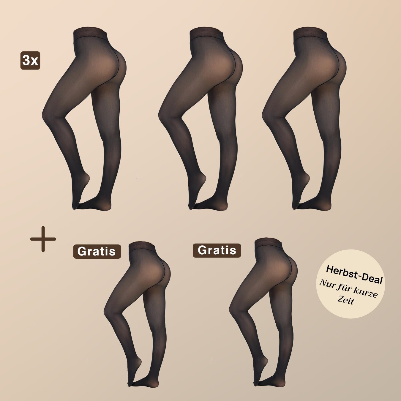 Fleece Strumpfhose™ 3+2 Gratis Bundle - Monoka