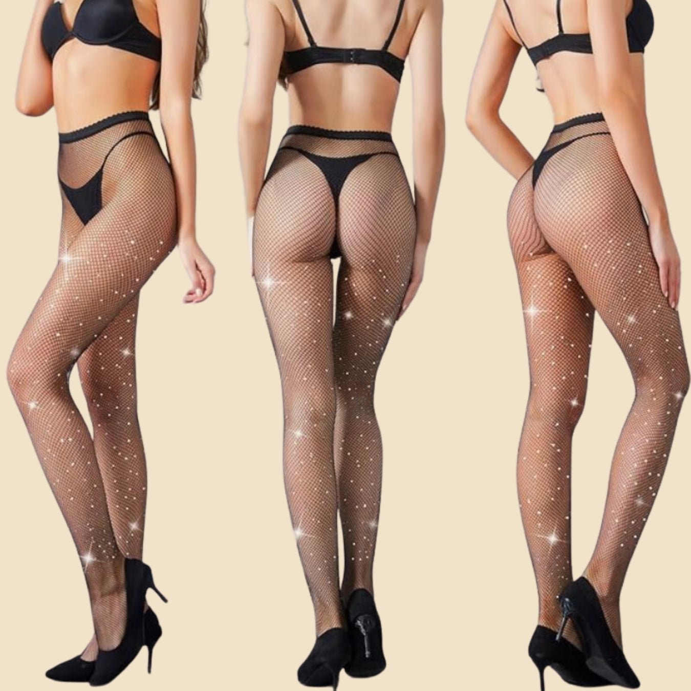 Glitzer Strumpfhose - Monoka