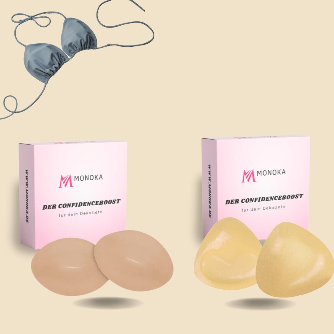 Monoka Bikini Push - Up Starterset™ Unsichtbare - wiederverwendbare VolumenPads für Bademode - Monoka