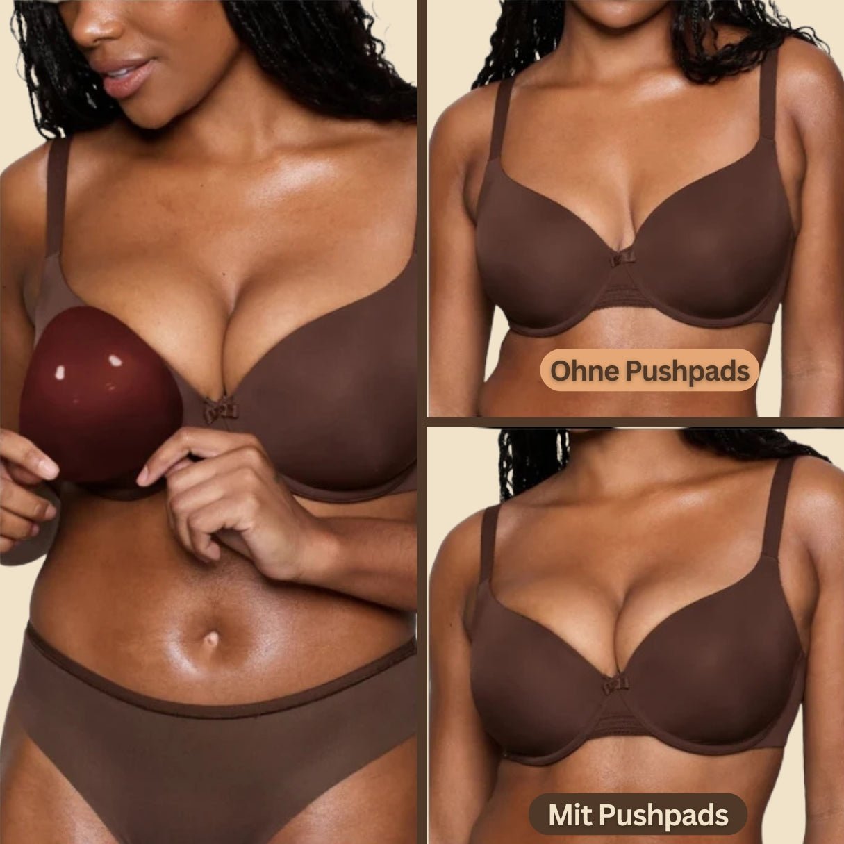 Monoka´s Pushpads™ Doppelseitig klebende Pushup Nippelcover - Monoka