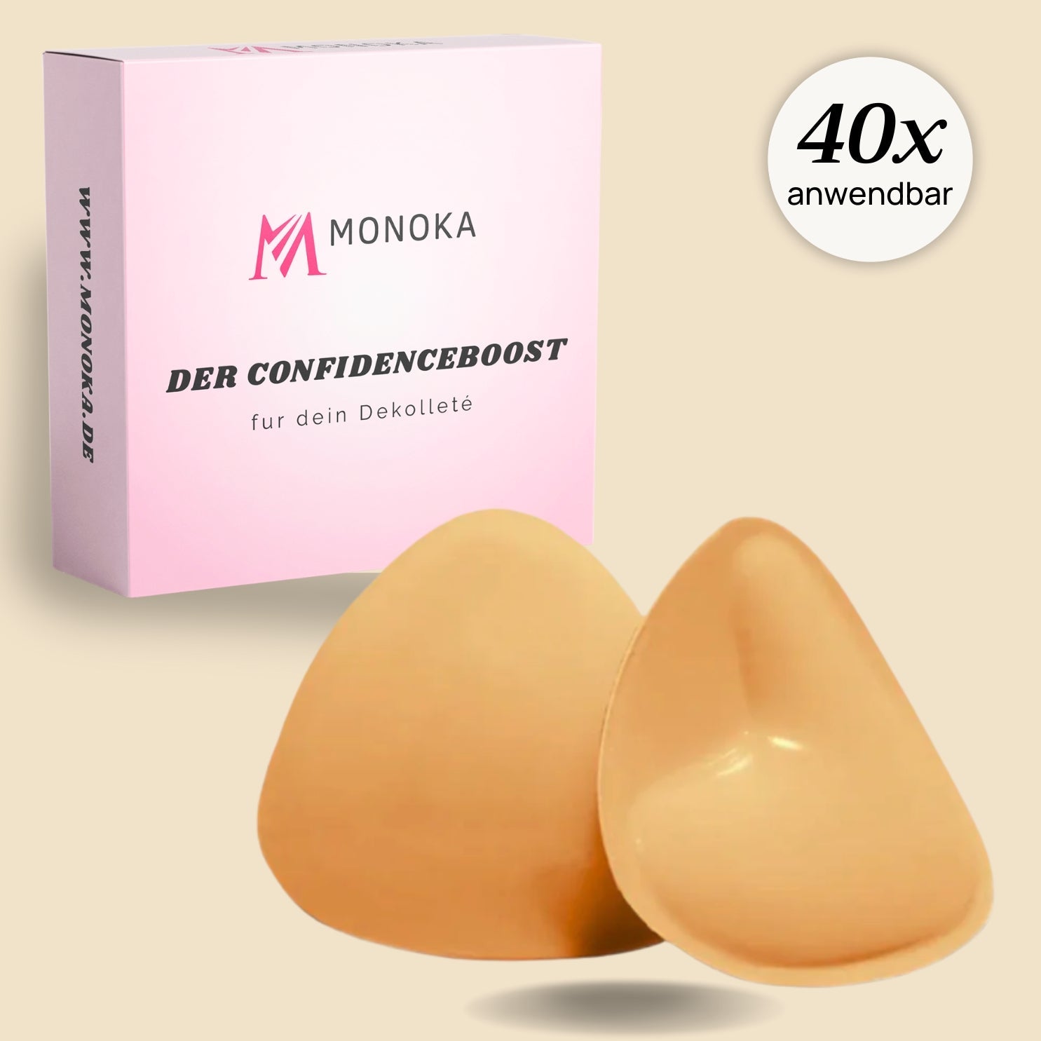 Monoka´s Pushpads™ Doppelseitig klebende Pushup Nippelcover - Monoka