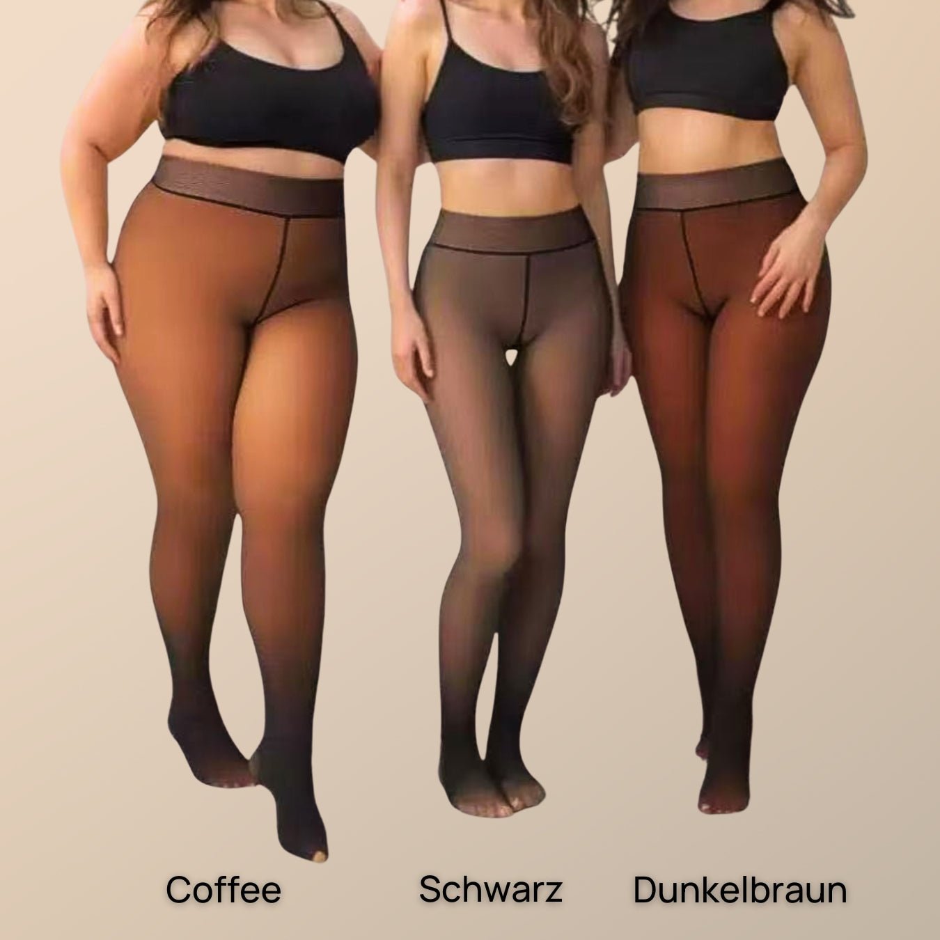 Perfektes Outfit Bundle™ Strumpfhosen + LederShorts - Monoka