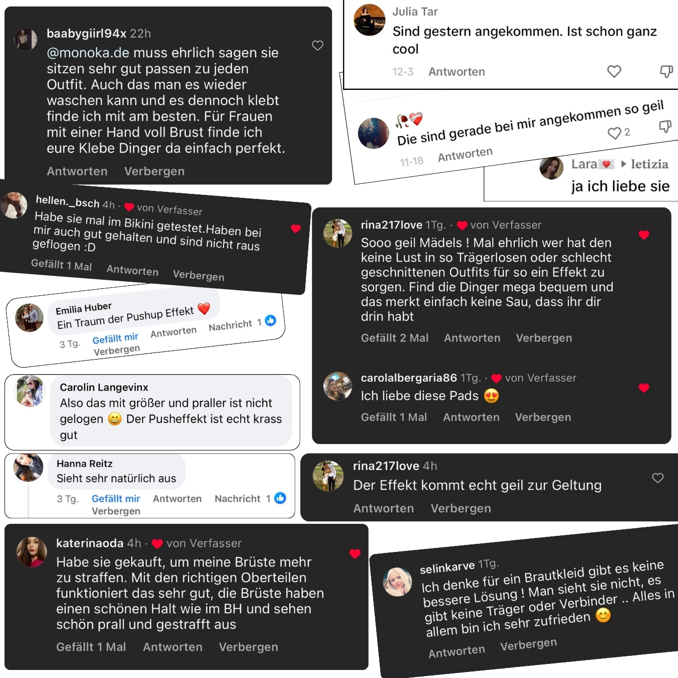 Soft Boost™ Dezenter Push um ein Körbchen - Monoka