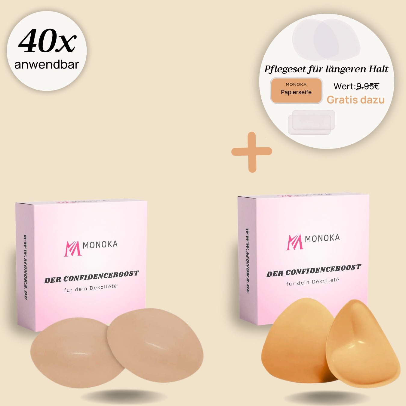 SparBundle™ Pushpads™ + Ultraboost™ - startklar für jedes Outfit - Monoka