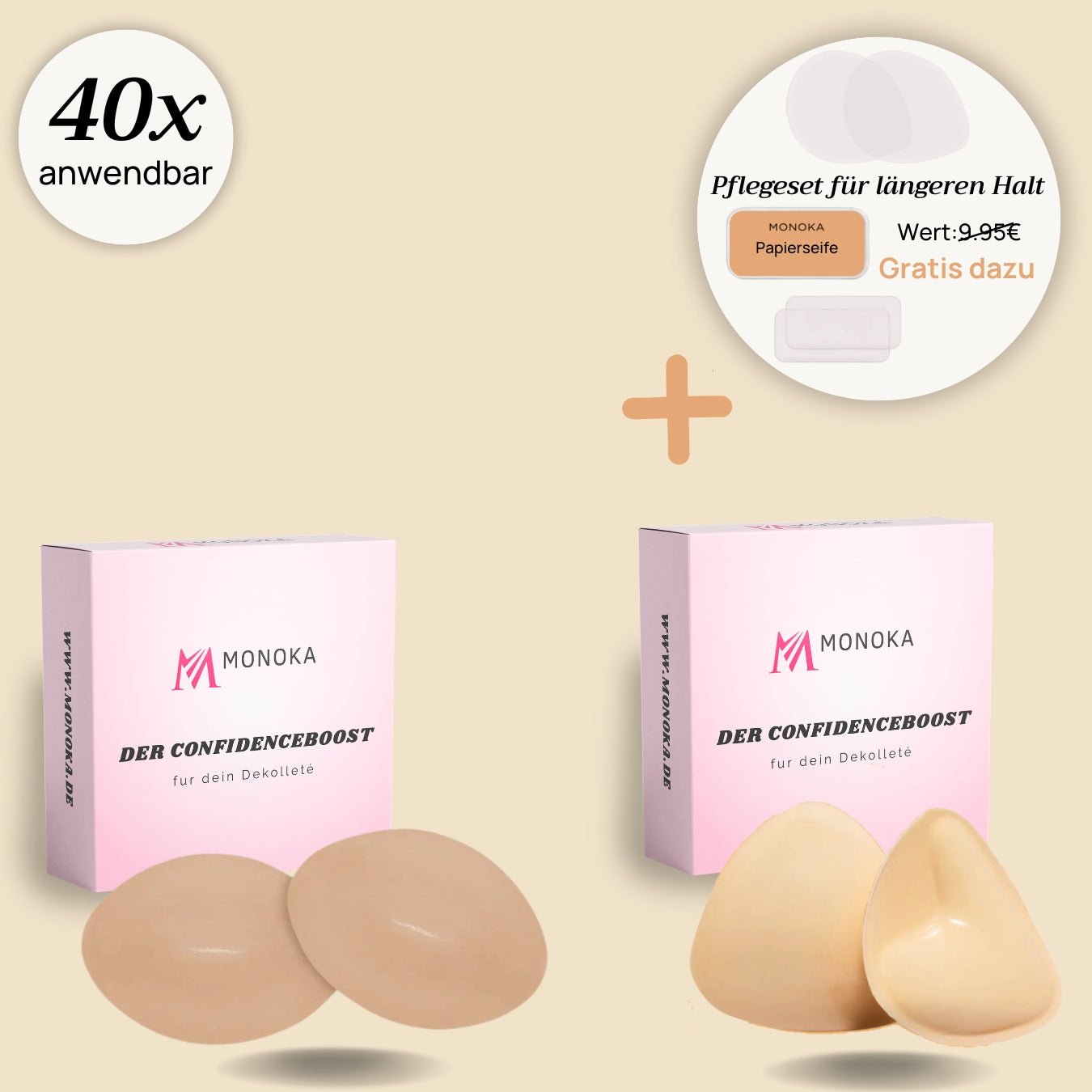 SparBundle™ Pushpads™ + Ultraboost™ - startklar für jedes Outfit - Monoka