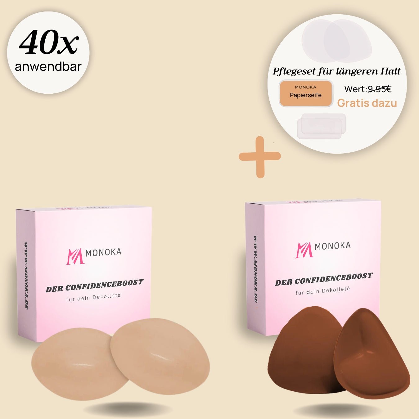 SparBundle™ Pushpads™ + Ultraboost™ - startklar für jedes Outfit - Monoka