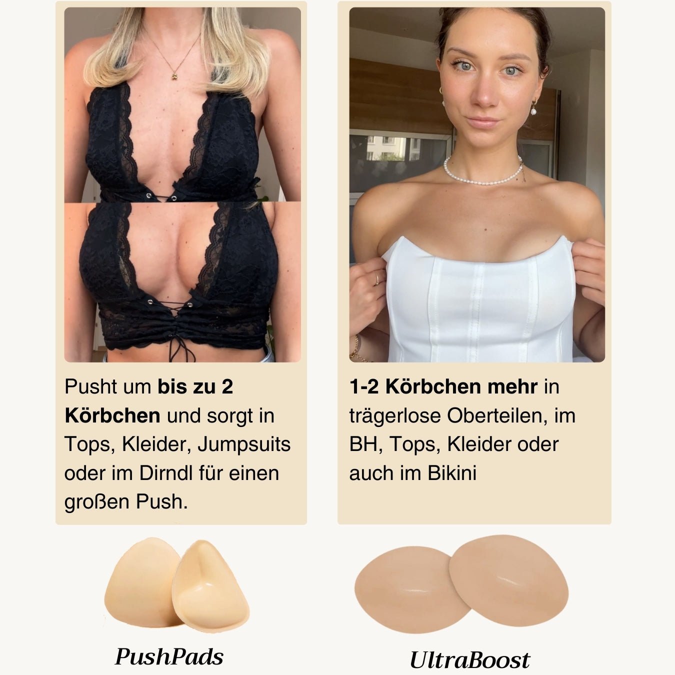 SparBundle™ Pushpads™ + Ultraboost™ - startklar für jedes Outfit - Monoka