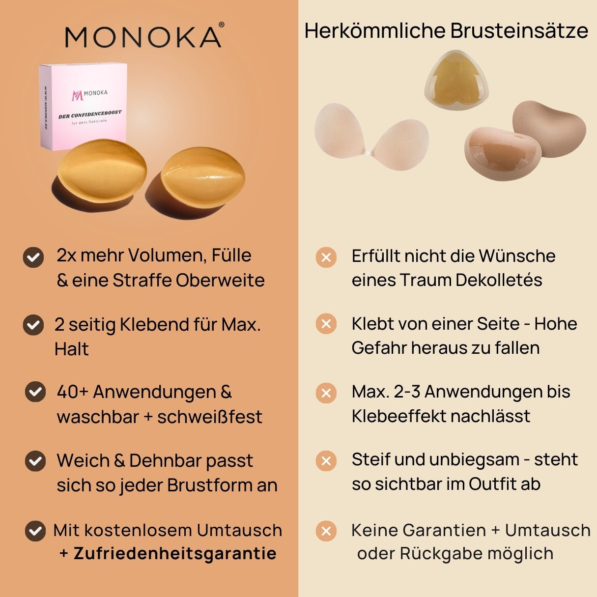 UltraBoost™ - Für Kleider, BH´s & Bandeau - Bikinis - Monoka