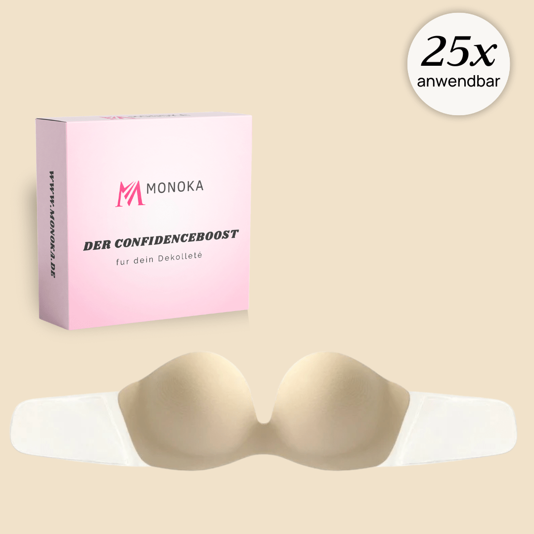 Unsichtbarer Pushup Klebe BH™ Trägerlos & Rückenfrei mit natürlich schönem Push Effekt - Monoka