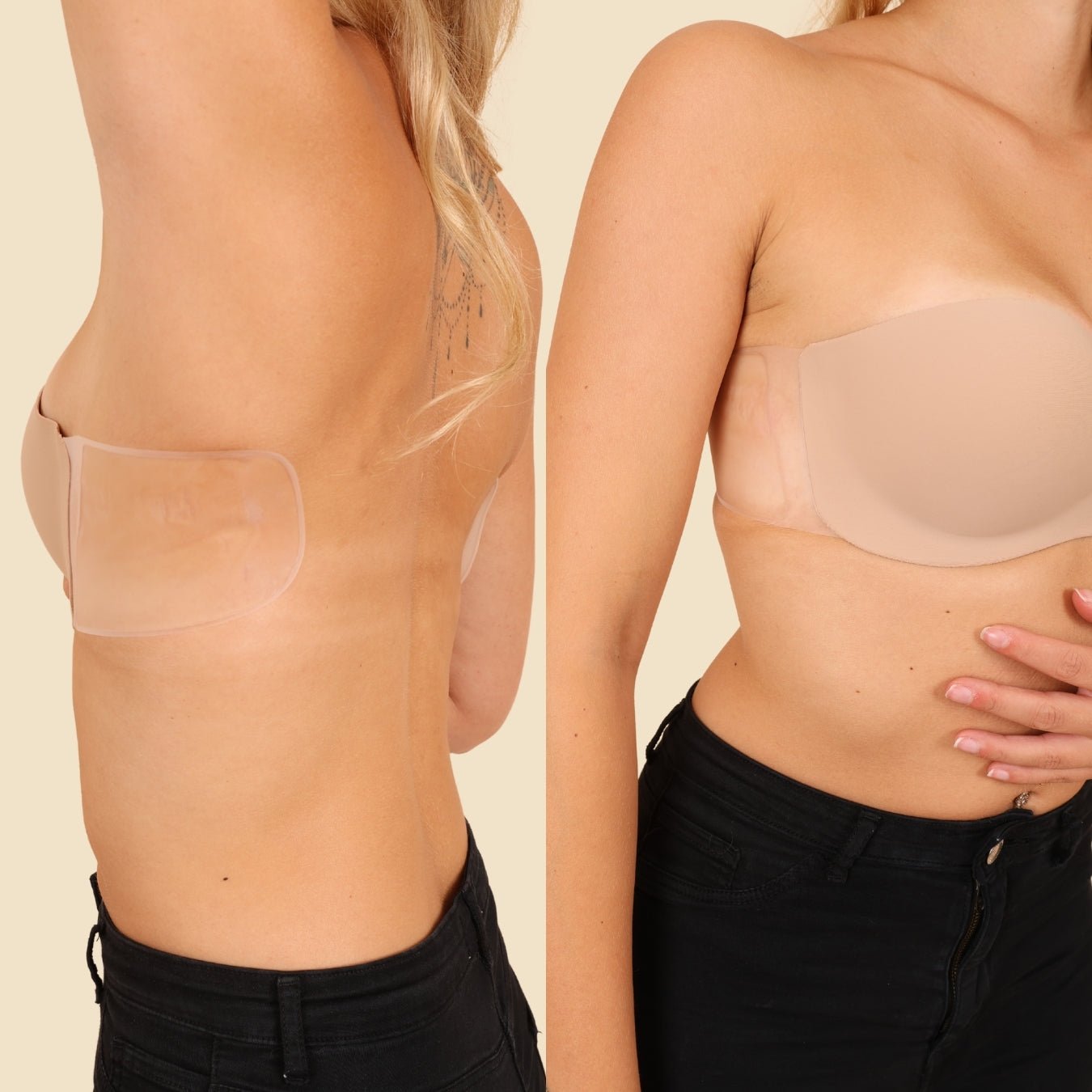 Unsichtbarer Pushup Klebe BH™ Trägerlos & Rückenfrei mit natürlich schönem Push Effekt - Monoka