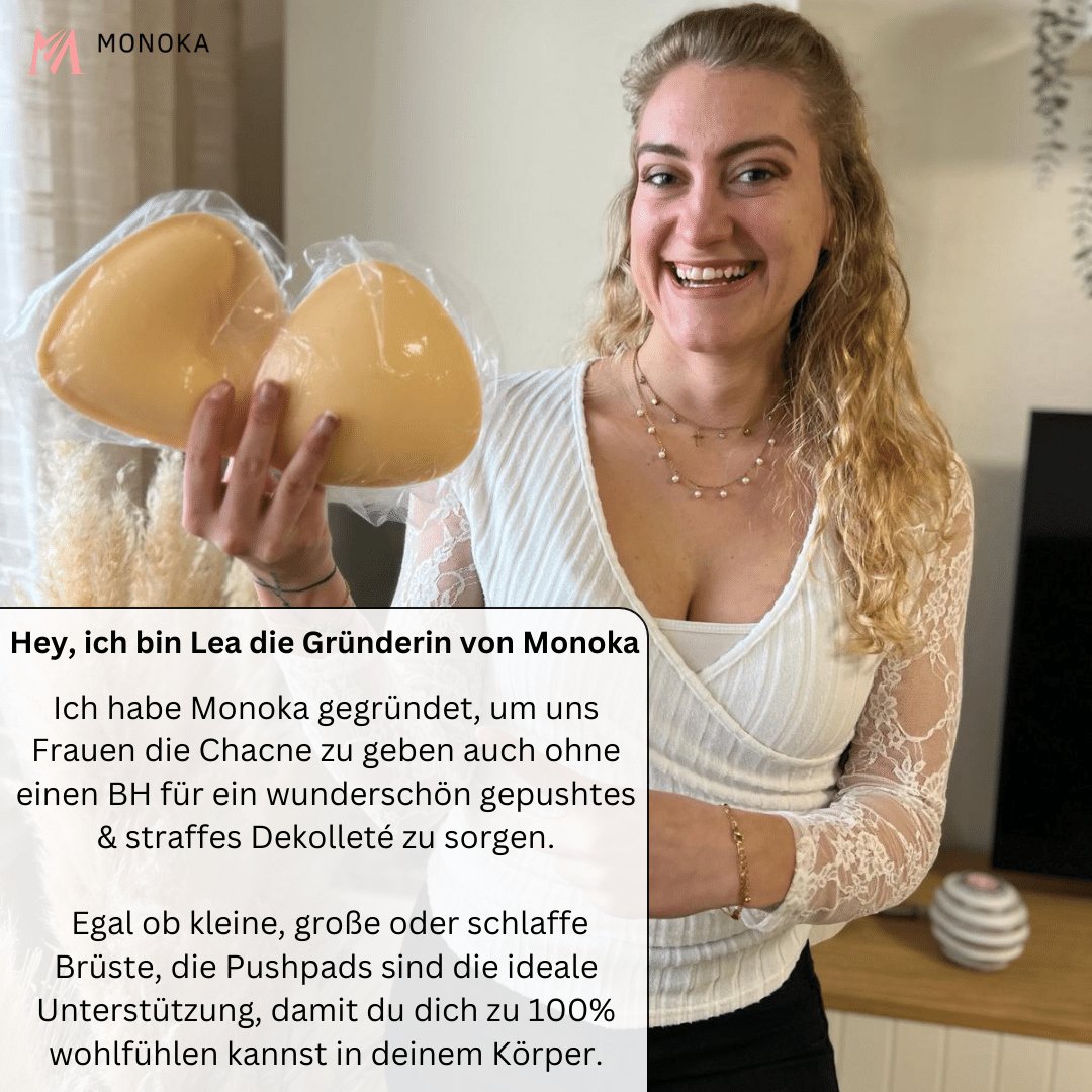 Monoka´s Pushpads™ - Doppelseitig klebende Pushup Nippelcover - Monoka