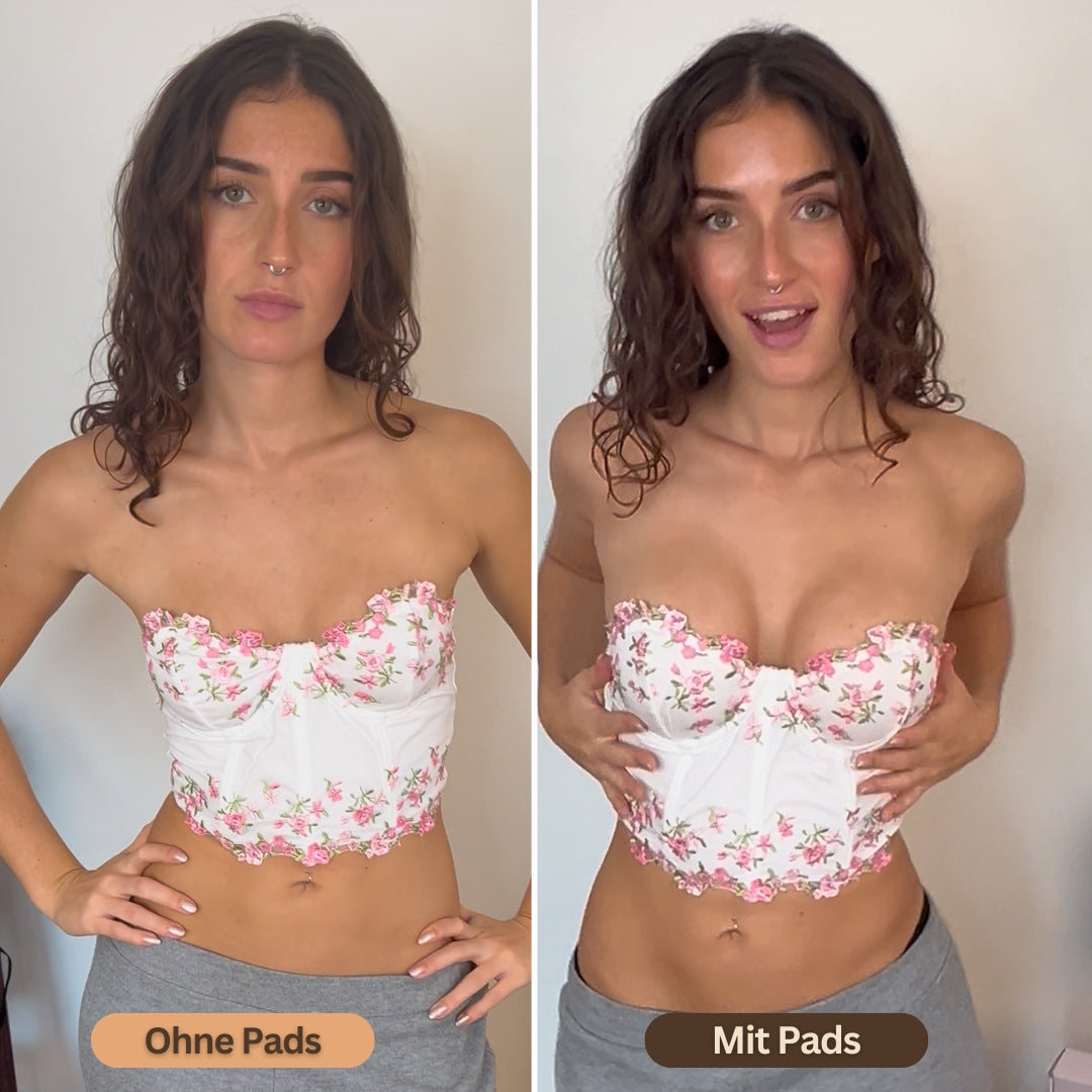 Monoka Bikini Push-Up Starterset™ Unsichtbare - wiederverwendbare VolumenPads für Bademode