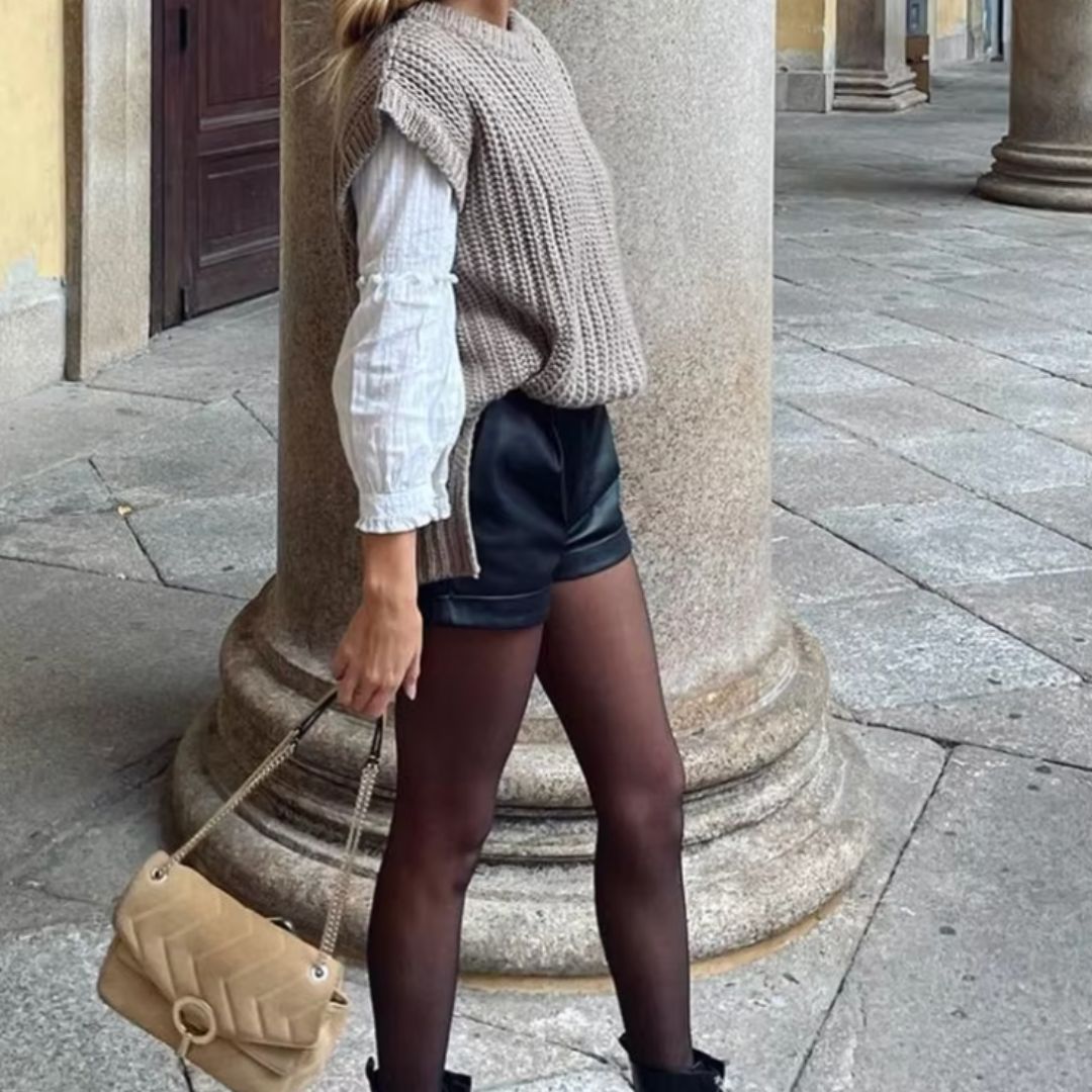 Kurze LederShorts™ Stylisch durch die Wintertage - Monoka