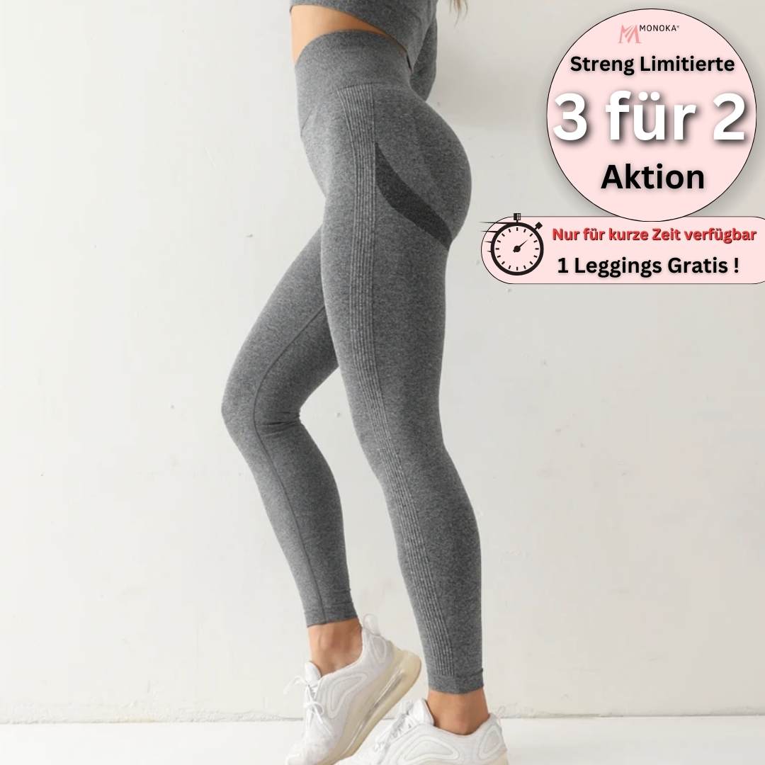 PerfectShave™ 100% Blickdichte Pushup Leggings - Monoka