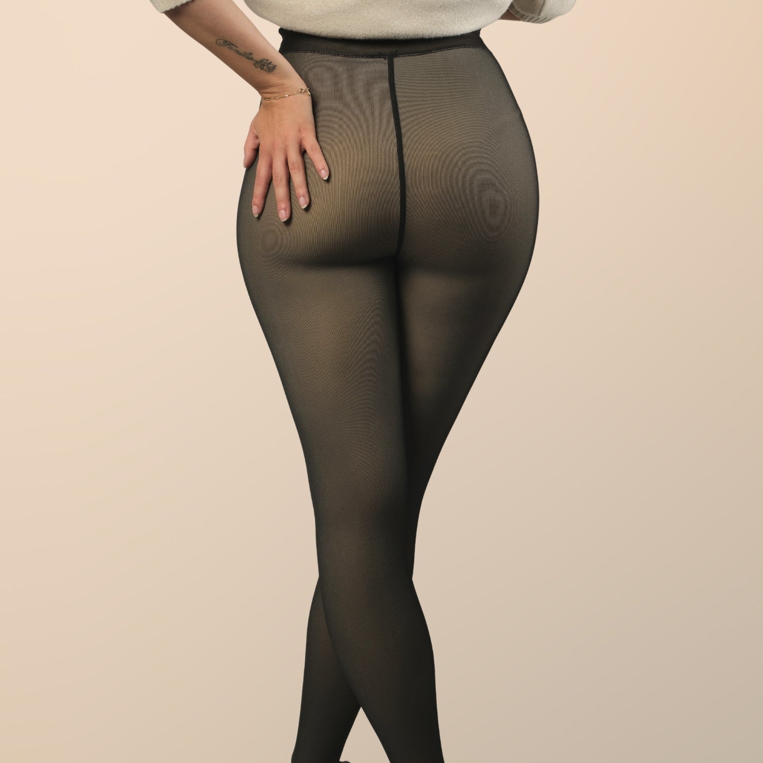 Perfektes Outfit Bundle™ Strumpfhosen + LederShorts - Monoka