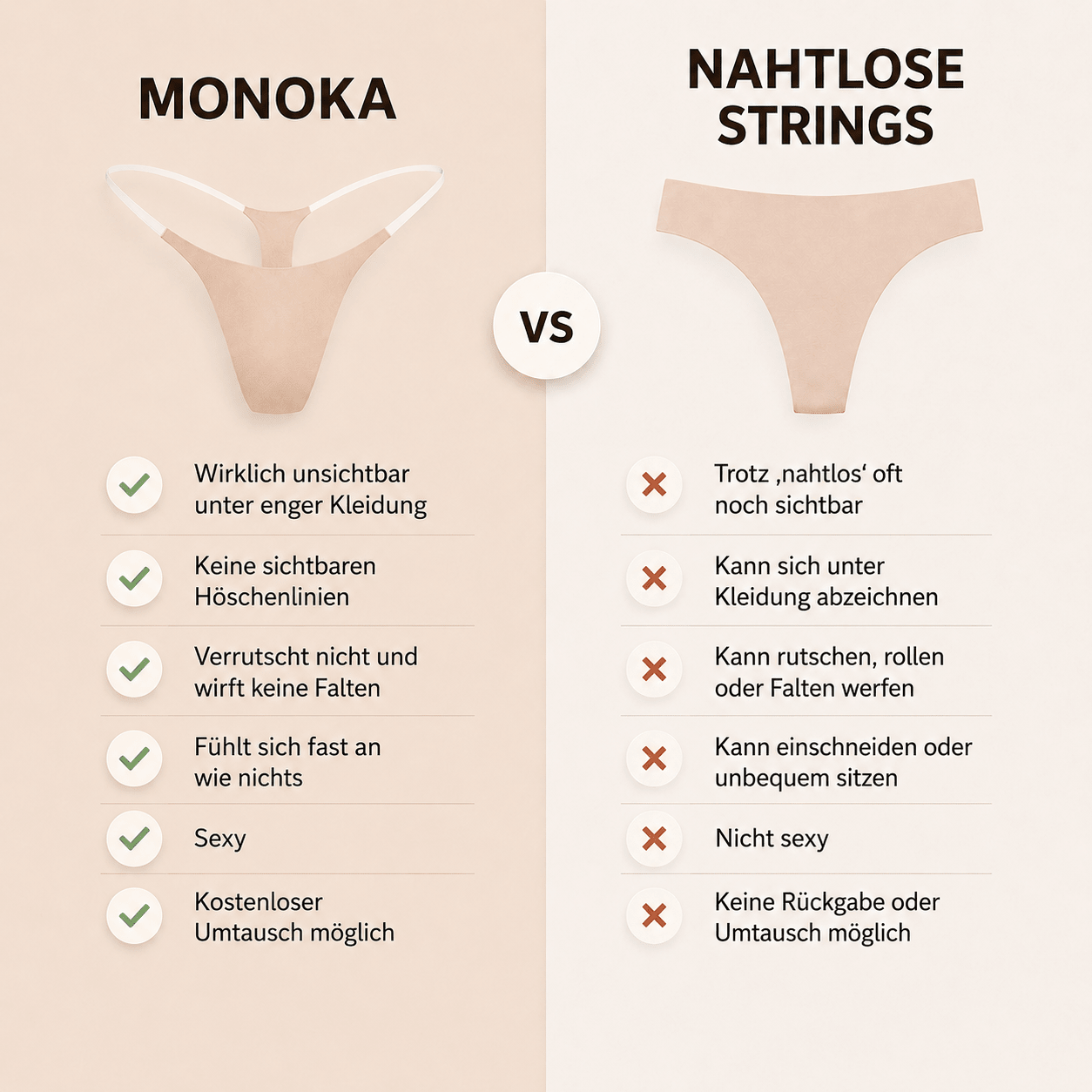 Transparenter String - Tanga - Monoka